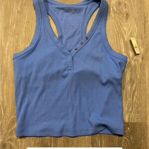 Aerie Blue Racerback Tank Top